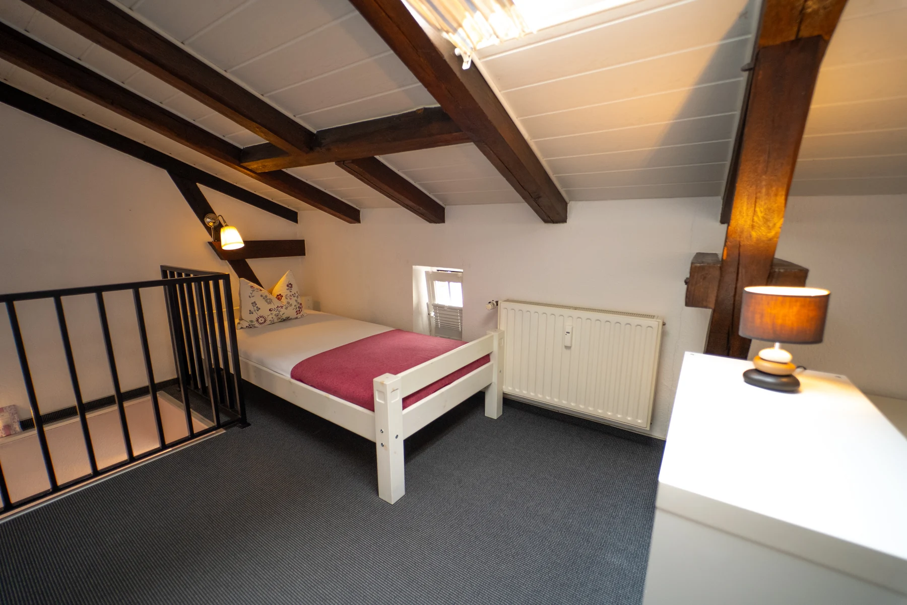 Zusätzliches Bett im Schlafbereich im Apartment Gundelrebe