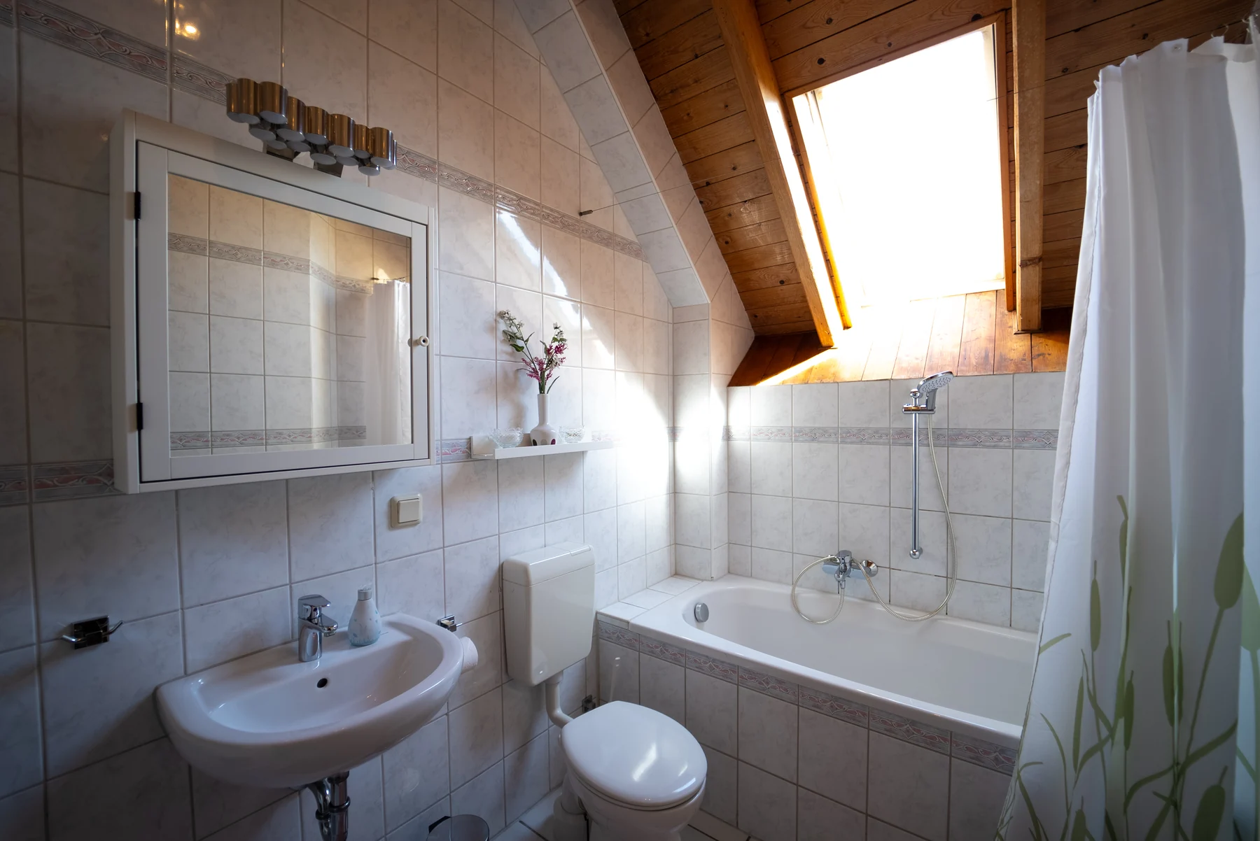 Badezimmer im Apartment Wiesenblick